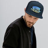 Slainte Mushroom Village Watercolor Painting Trucker Cap