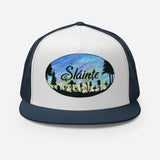 Slainte Mushroom Village Watercolor Painting Trucker Cap