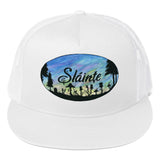 Slainte Mushroom Village Watercolor Painting Trucker Cap