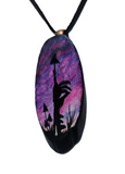 Further Use Hand Painted Wood Pendant