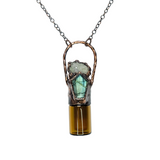Labradorite with Moroccan Cluster 2 ml Aromatherapy Bottle Pendant
