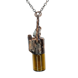 Labradorite with Moroccan Cluster 2 ml Aromatherapy Bottle Pendant