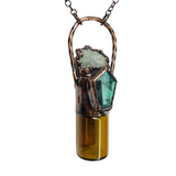 Labradorite with Moroccan Cluster 2 ml Aromatherapy Bottle Pendant