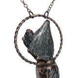 Black Kyanite Fan 3 ml Aromatherapy Rollerball Bottle Pendant