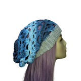 Crochet Skull Beanie - Shades of the Sea