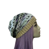 Crochet Skull Beanie - Shades of the Forest