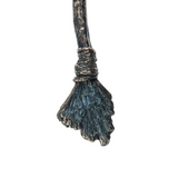 Broom Pendant with Black Kyanite Fan and Vera Cruz Amethyst Point