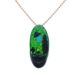 Take Me Home Hand Painted Wood Pendant