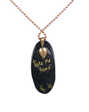 Take Me Home Hand Painted Wood Pendant