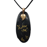 Further Use Hand Painted Wood Pendant