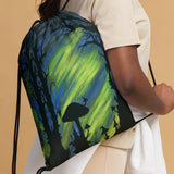 Electrify the Night Drawstring Bag