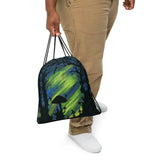 Electrify the Night Drawstring Bag