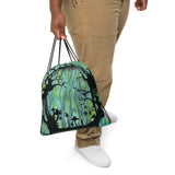 The Potion Hour Watercolor Drawstring bag