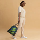 Electrify the Night Drawstring Bag