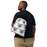 Whispering Wings Single Bat Drawstring bag