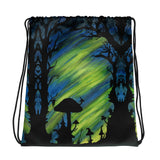 Electrify the Night Drawstring Bag
