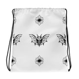 Whispering Wings Bat Drawstring bag - Block