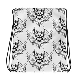 Filigree Cheeky Bat Drawstring bag