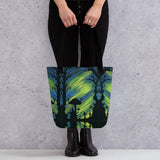 Electrify the Night Watercolor Print Tote Bag