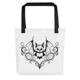 Filigree Cheeky Bat Tote bag