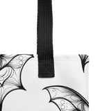 Whispering Wings Filigree Bat Tote bag half drop pattern