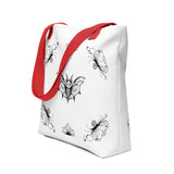 Whispering Wings Bat in Frame Tote bag