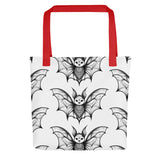 Whispering Wings Filigree Bat Tote bag half drop pattern