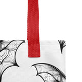 Whispering Wings Filigree Bat Tote bag half drop pattern