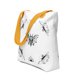 Whispering Wings Bat in Frame Tote bag