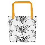 Whispering Wings Filigree Bat Tote bag half drop pattern