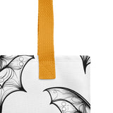 Whispering Wings Filigree Bat Tote bag half drop pattern