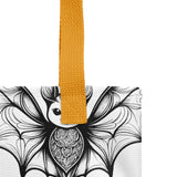 Whispering Wings Filigree Bat Tote bag brick pattern