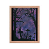 The Midnight Hour Watercolor Framed poster