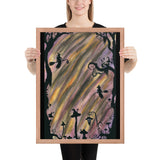 The Transition Hour Watercolor Framed poster