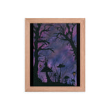 The Midnight Hour Watercolor Framed poster