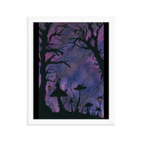 The Midnight Hour Watercolor Framed poster