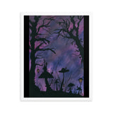 The Midnight Hour Watercolor Framed poster