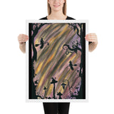The Transition Hour Watercolor Framed poster