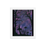 The Midnight Hour Watercolor Framed poster