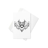 Filigree Cheeky Bat Greeting card