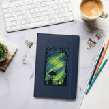 Electrify the Night Watercolor Print Hardcover bound notebook