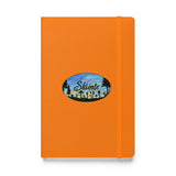 Slainte Mushroom Village Watercolor Painting Hardcover bound notebook