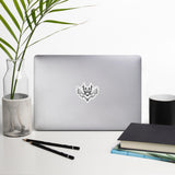 Filigree Cheeky Bat Bubble-free stickers