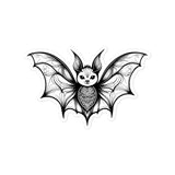 Whispering Wings Filigree Bat Bubble-free stickers