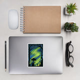 Electrify the Night Watercolor Bubble-free Stickers