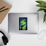 Electrify the Night Watercolor Bubble-free Stickers