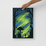 Electrify the Night Watercolor Photo paper poster