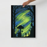Electrify the Night Watercolor Photo paper poster