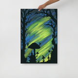 Electrify the Night Watercolor Photo paper poster