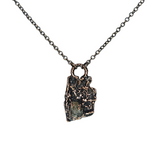 Apple Tree Bark Copper Pendant with Raw Oregon Sunstone